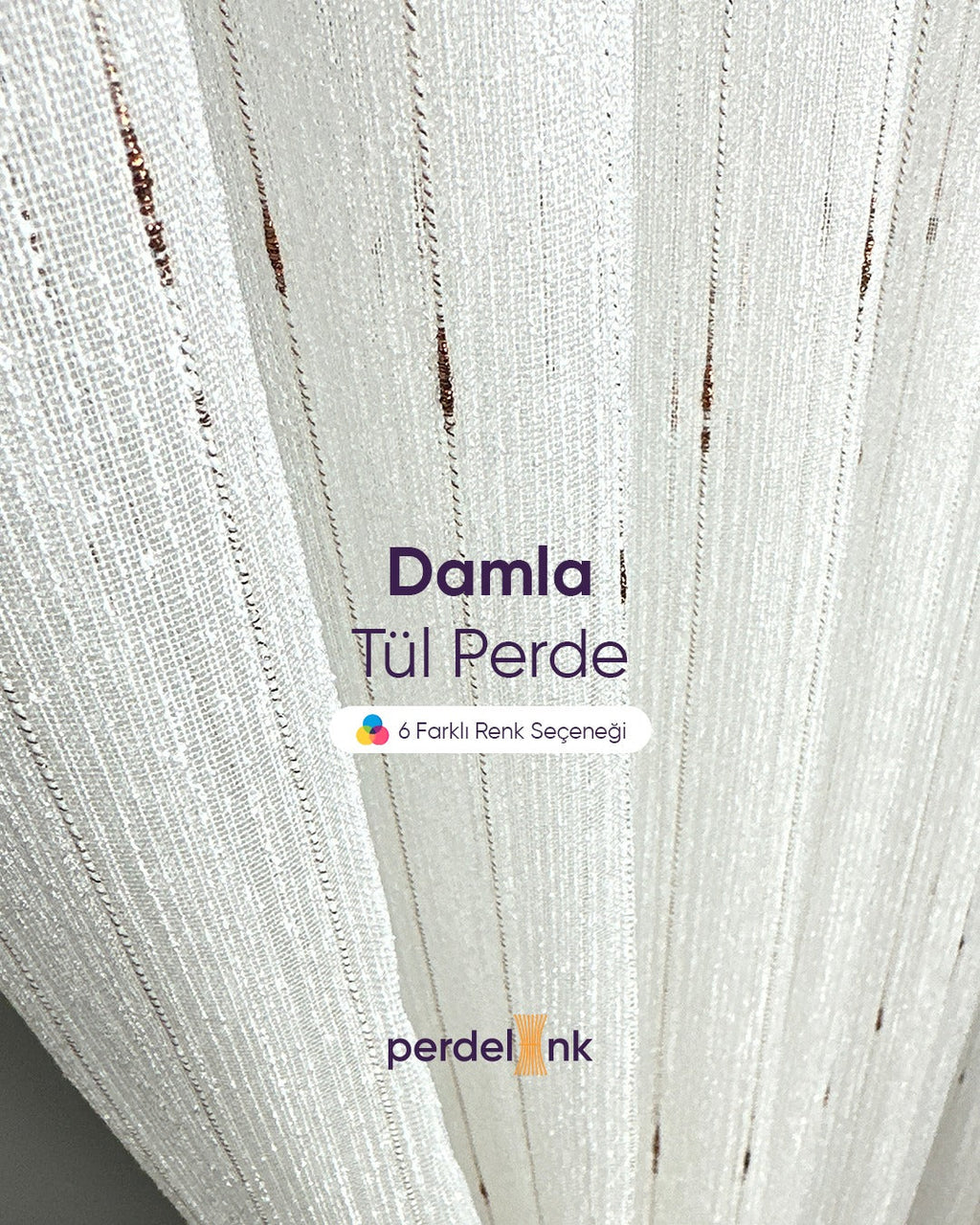Damla Tül Perde - 50x100cm