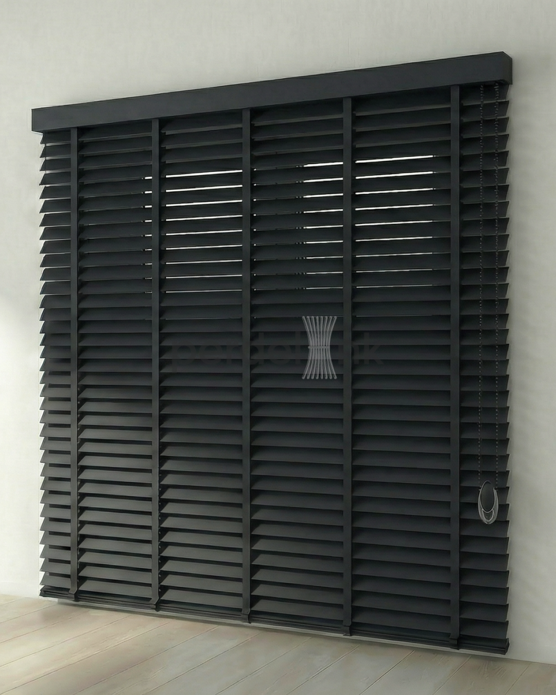 Ahşap Jaluzi - Antrasit - 100x200cm