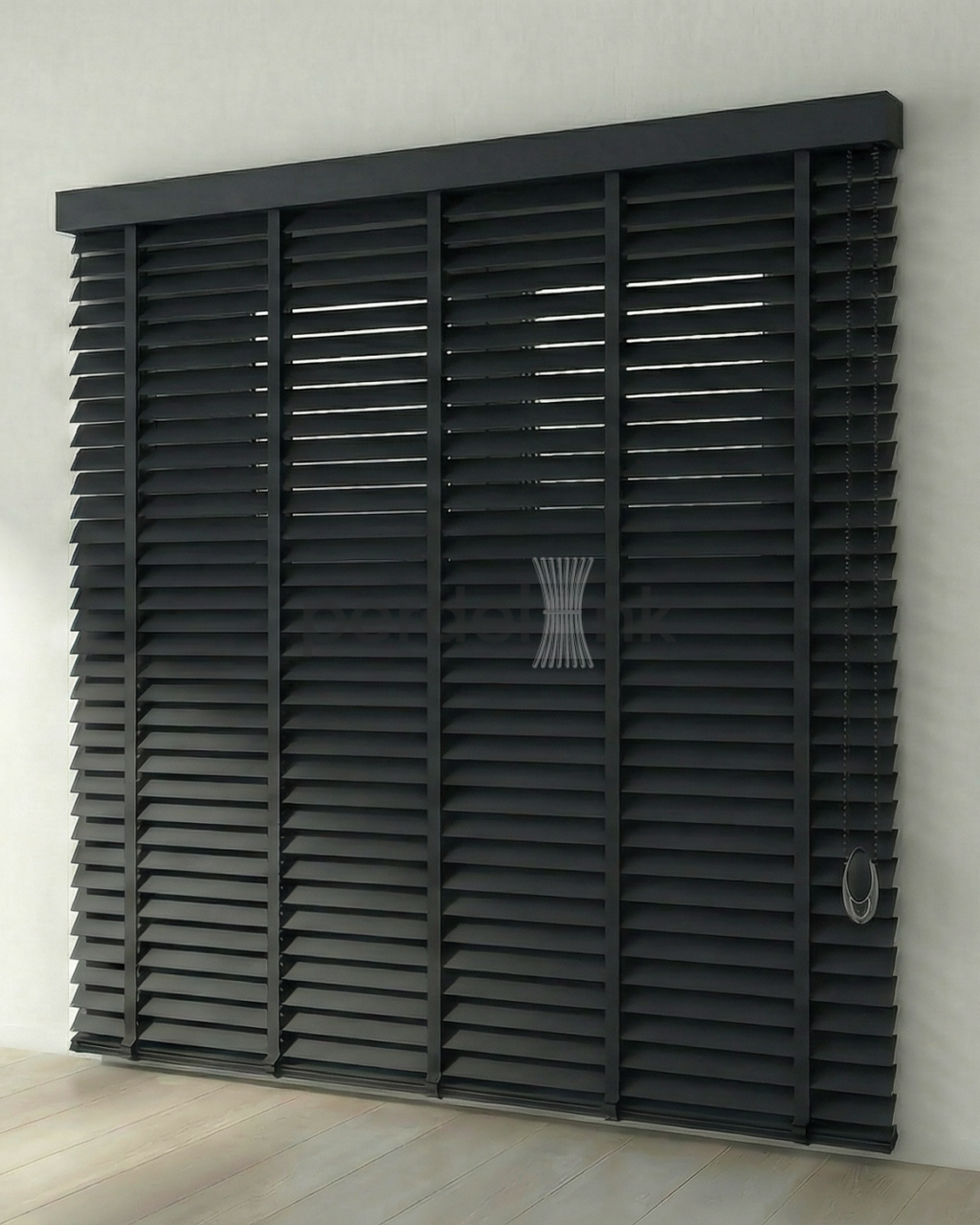Ahşap Jaluzi - Antrasit - 50x100cm