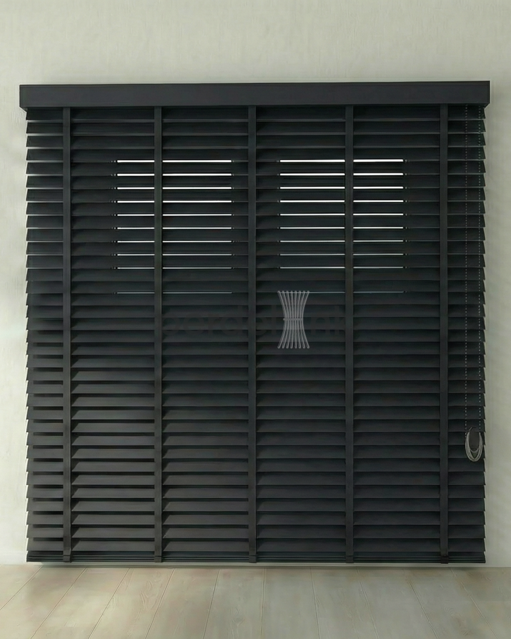 Ahşap Jaluzi - Antrasit - 50x100cm