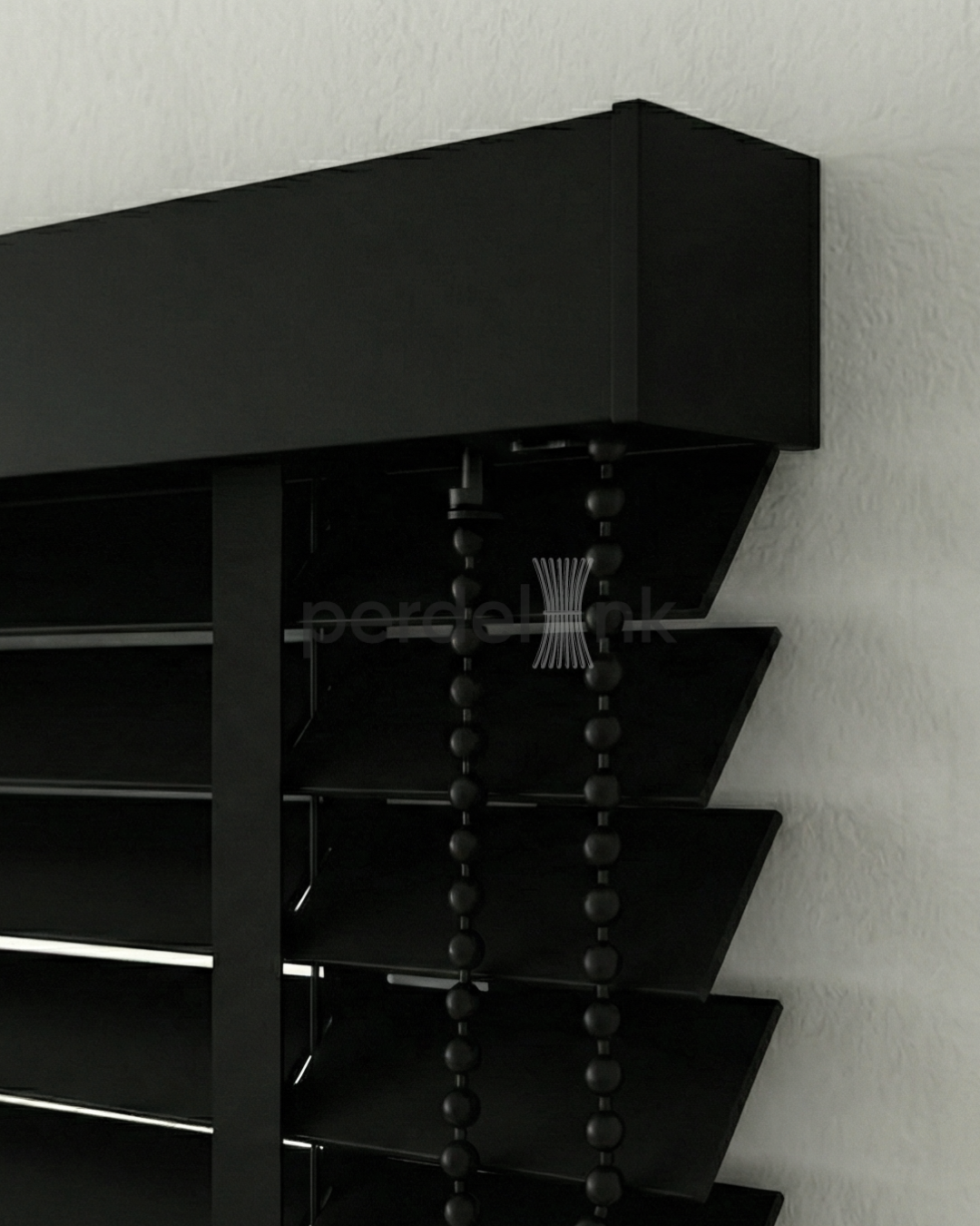 Ahşap Jaluzi - Siyah