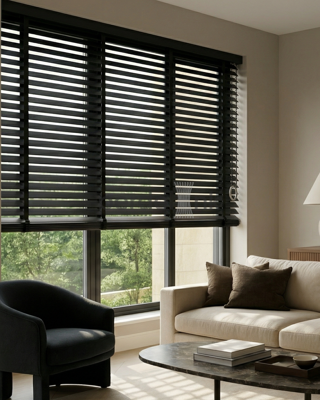 Ahşap Jaluzi - Siyah