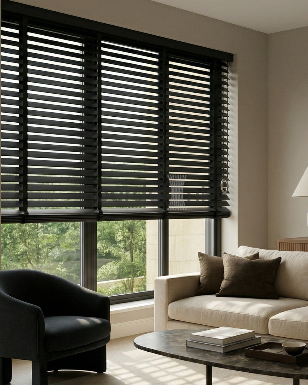 Ahşap Jaluzi - Siyah