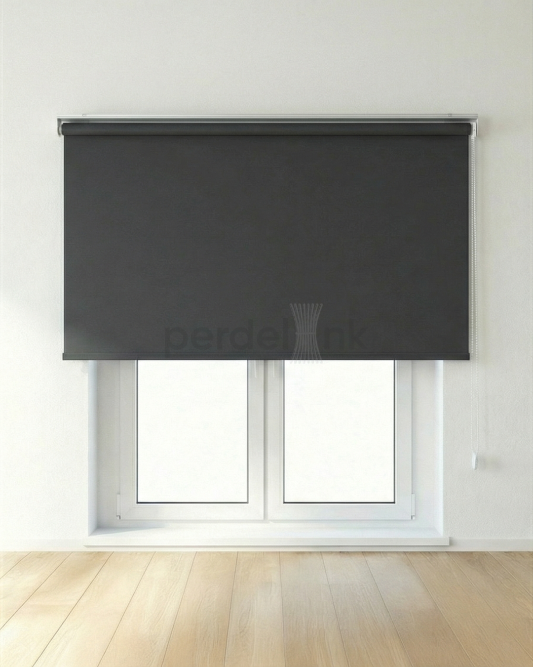 Stor Perde Mat Antrasit - 200x200cm