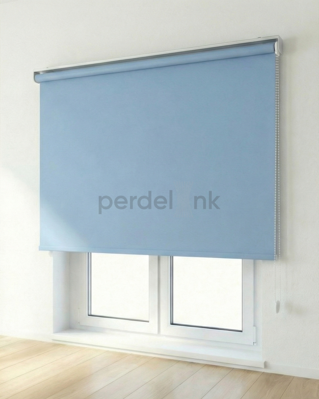 Stor Perde Mat Bebek Mavisi
