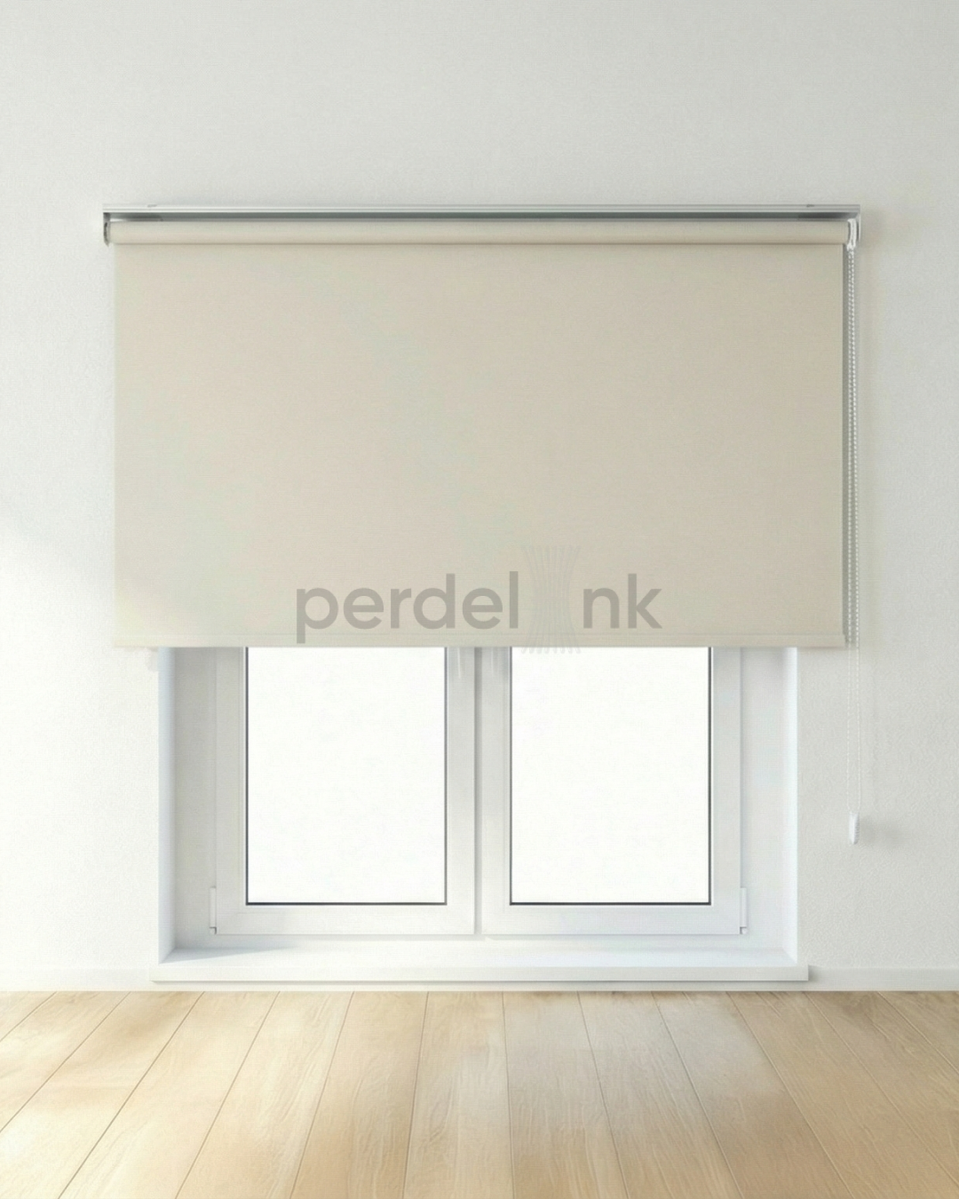 Stor Perde Mat Krem