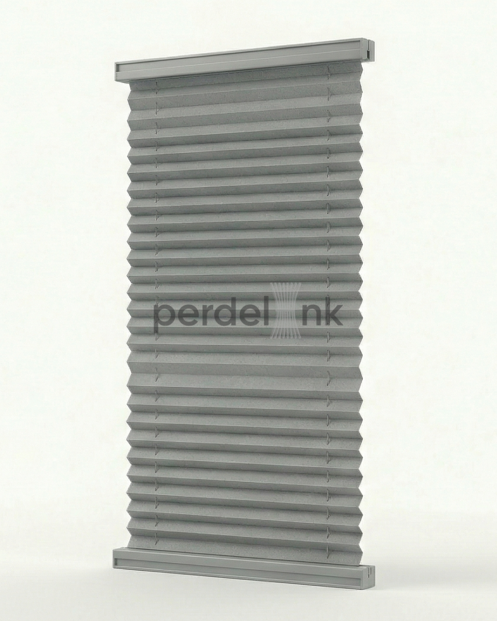 Plise Perde - Açık Gri - 10x65cm
