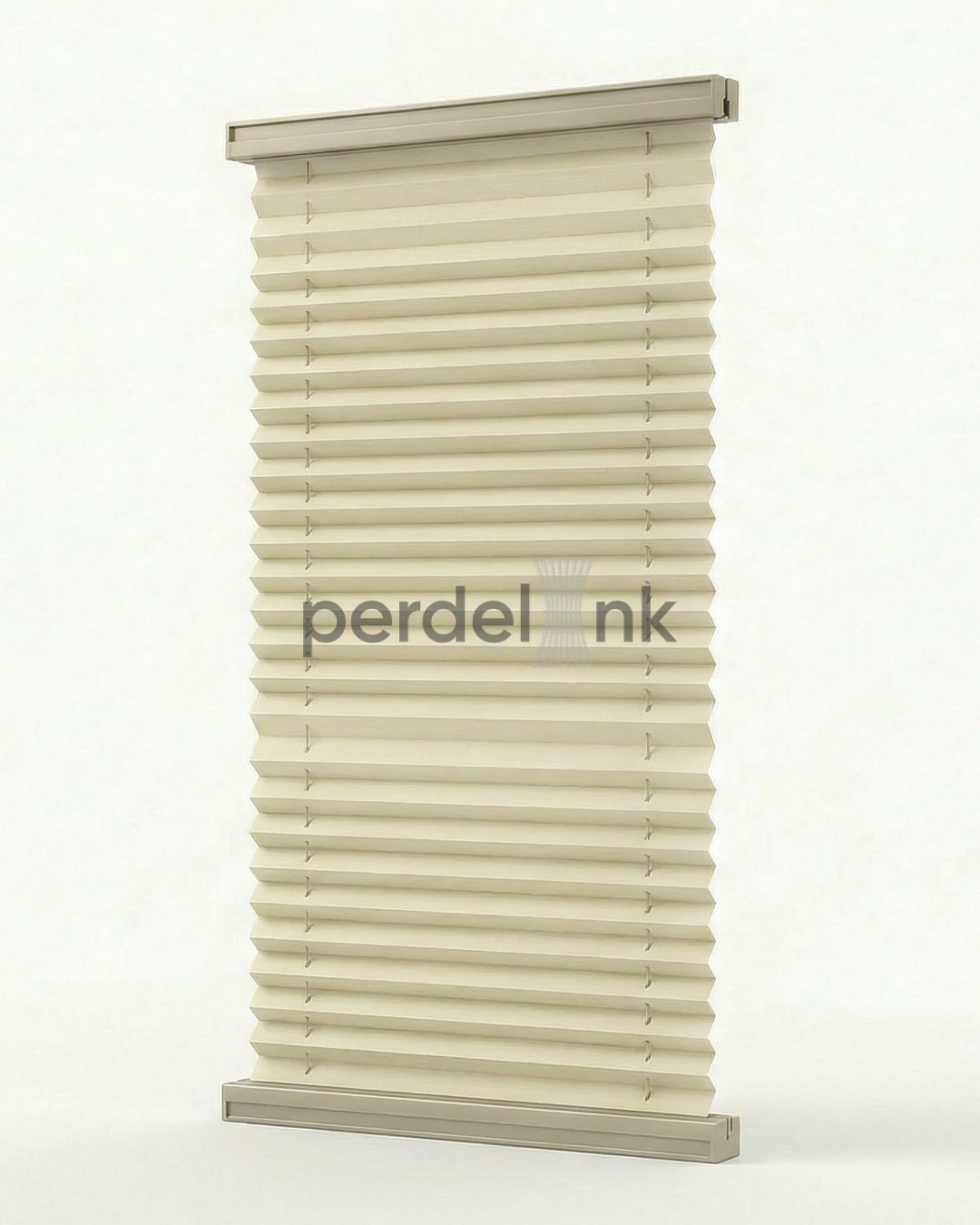 Plise Perde - Açık Krem