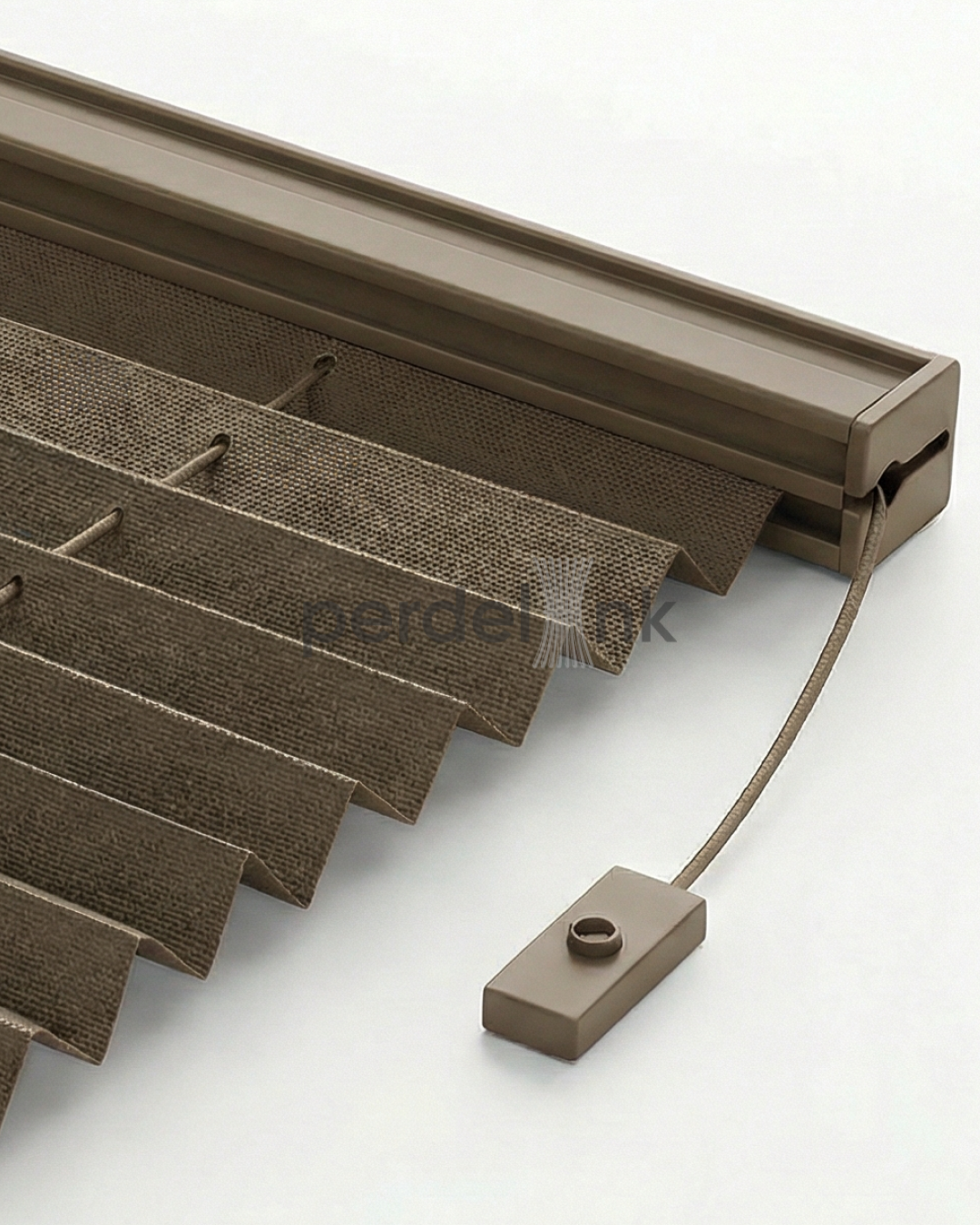 Plise Perde - Kahve