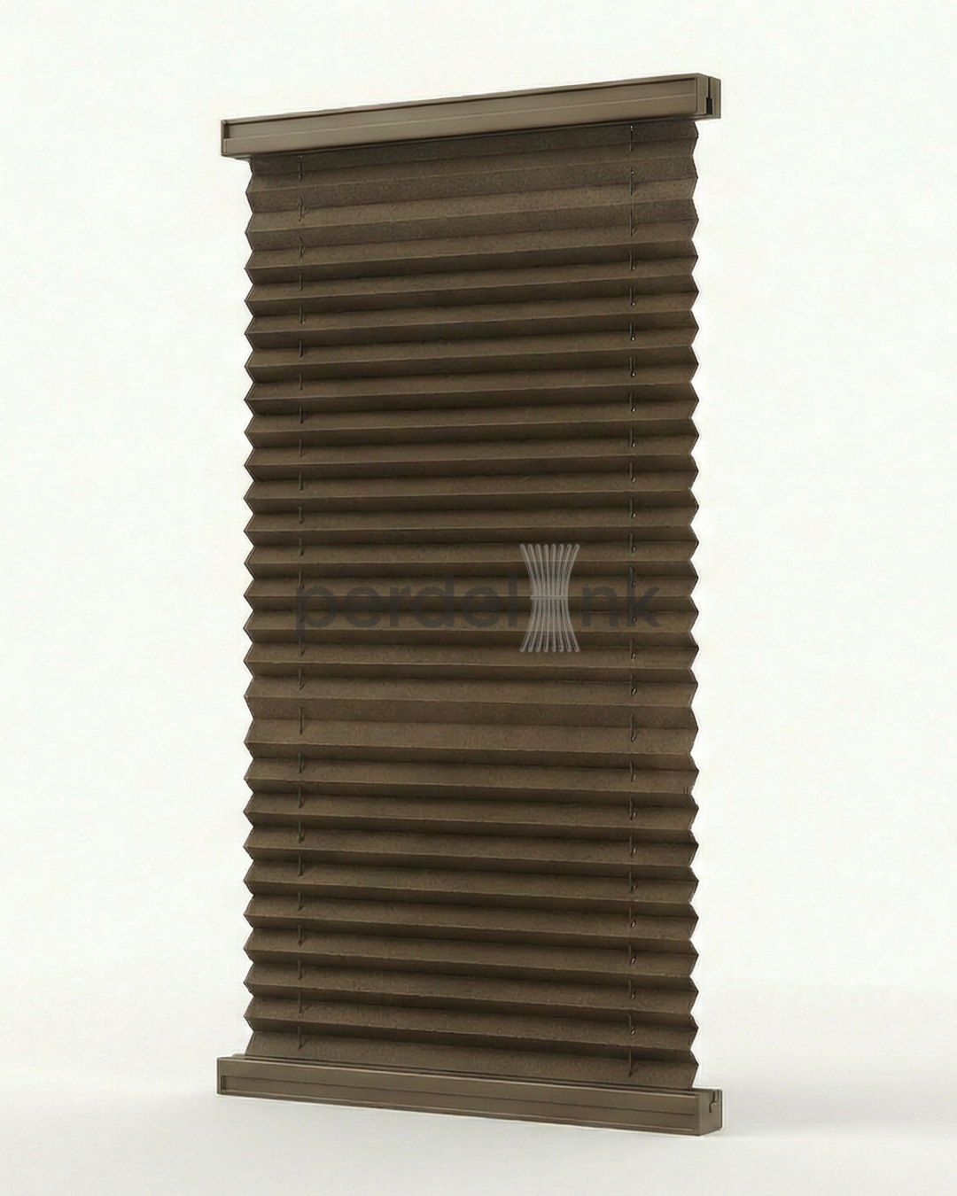 Plise Perde - Kahve - 42x130cm