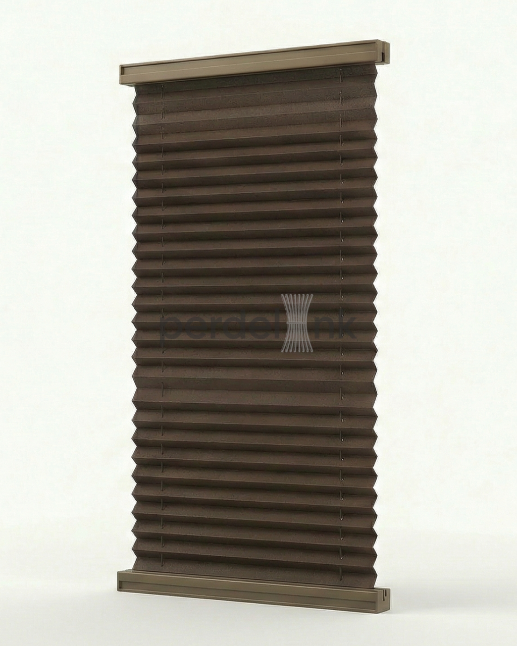 Plise Perde - Koyu Kahve - 68x127cm