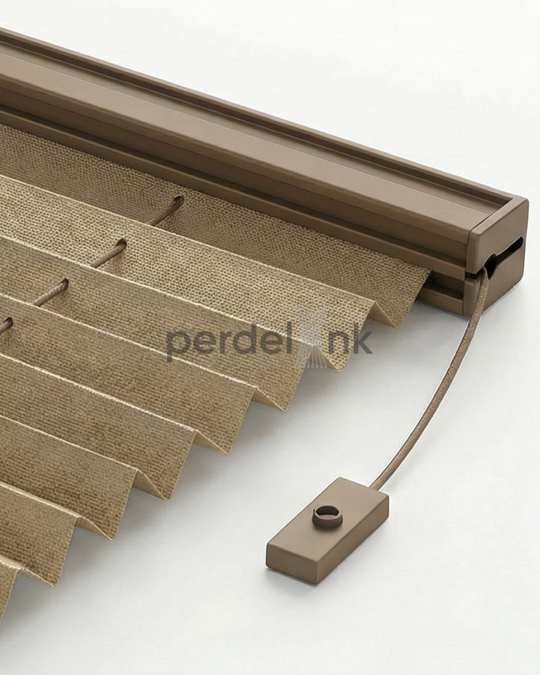 Plise Perde - Sütlü Kahve - 10x10cm