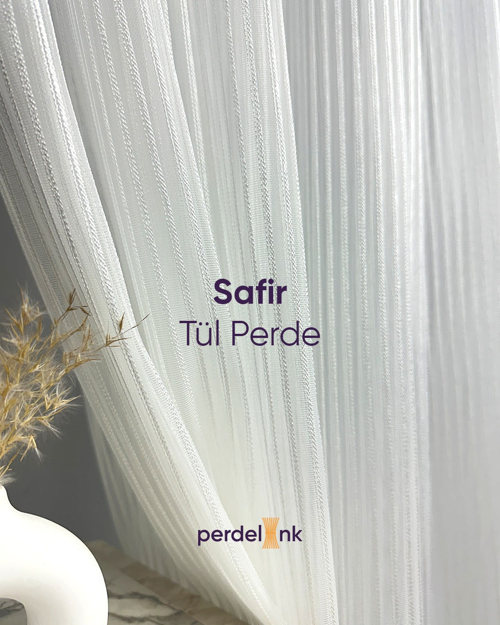 Safir Tül Perde - 150x230cm