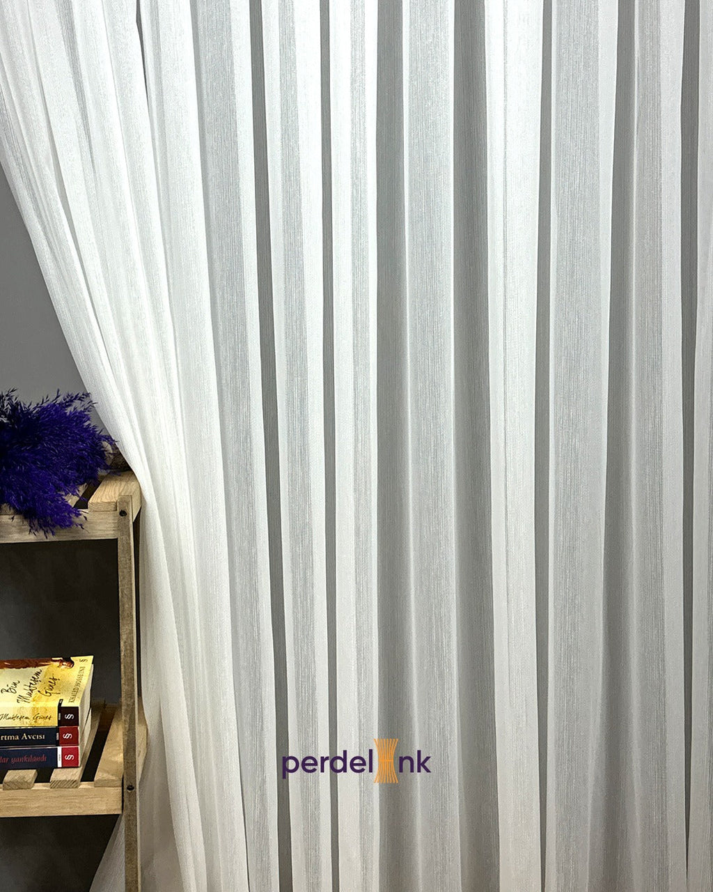 Simli Bambu Tül Perde - 250x238cm